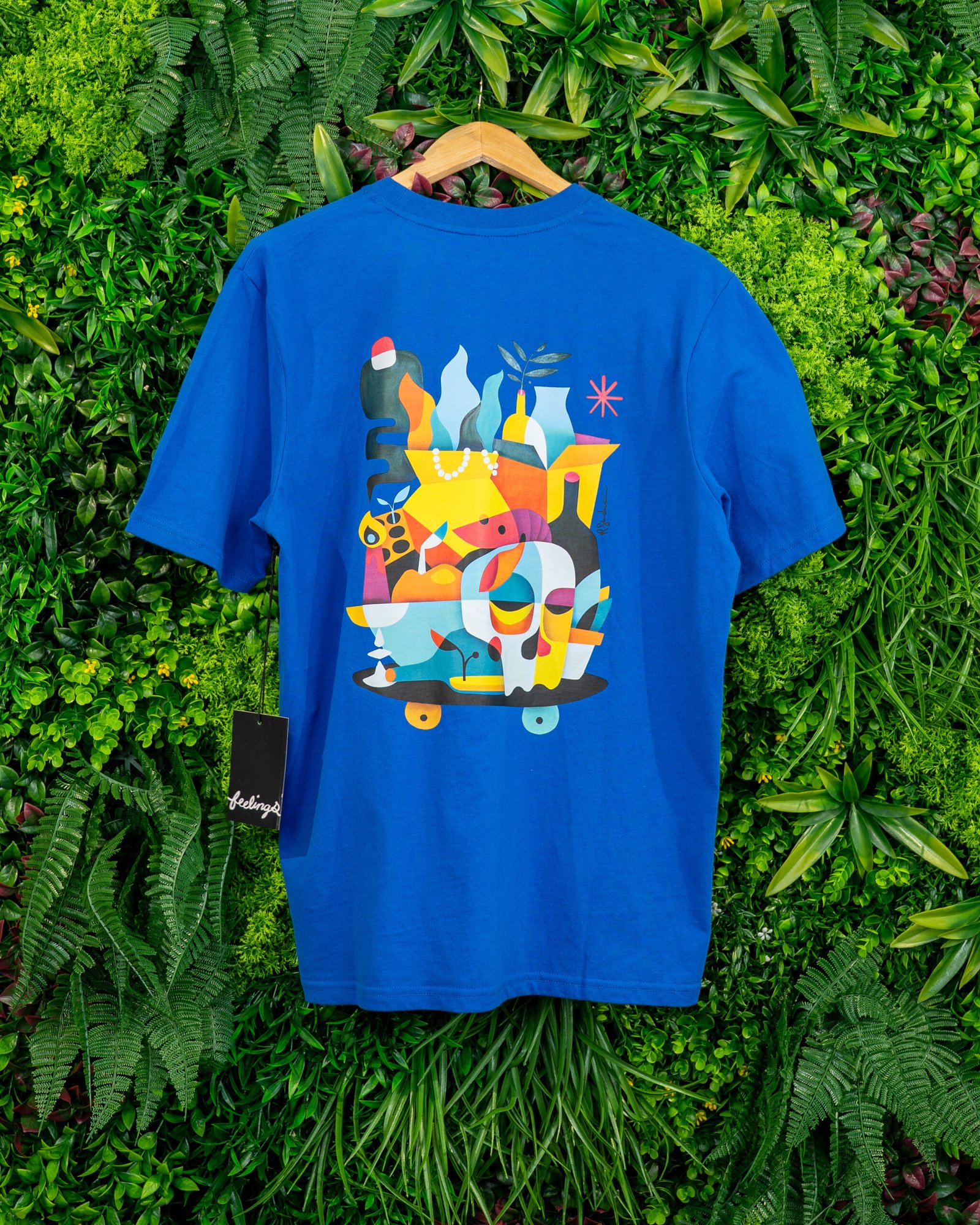 Vanitas Short Sleeves Tee Shirt Electric Blue