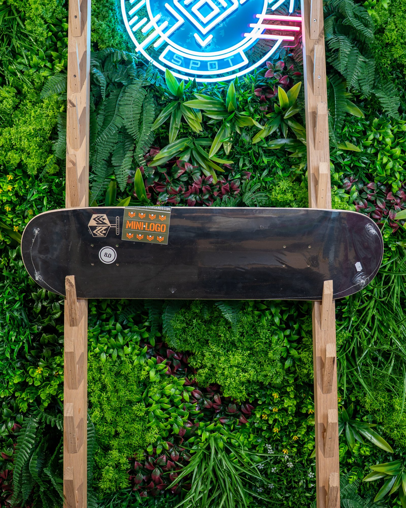 Mini Logo Birch Chevron Detonator 15” Skateboard Deck Black 8.0