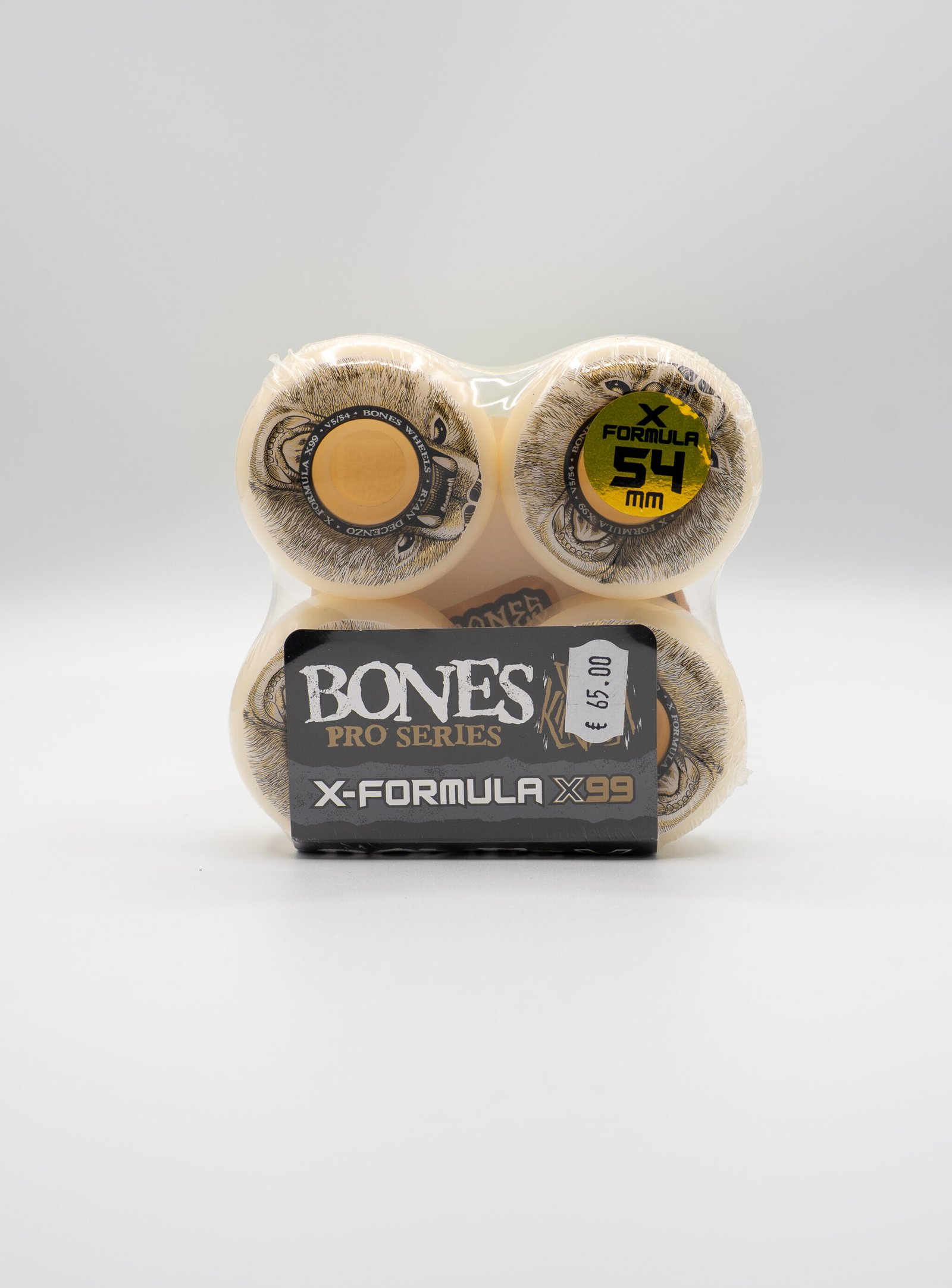 BONES WHEELS (JEU DE 4) XF 54MM V5 99A DECENZO BEAR GRILLS
