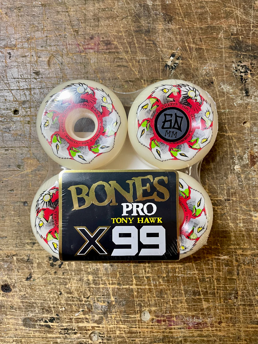 BONES WHEELS (JEU DE 4) XF 60MM V5 HAWK ANIMATION 99A