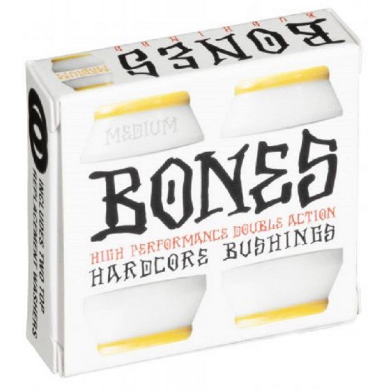 BONES BUSHINGS (JEU DE 4 GOMMES) MEDIUM WHITE