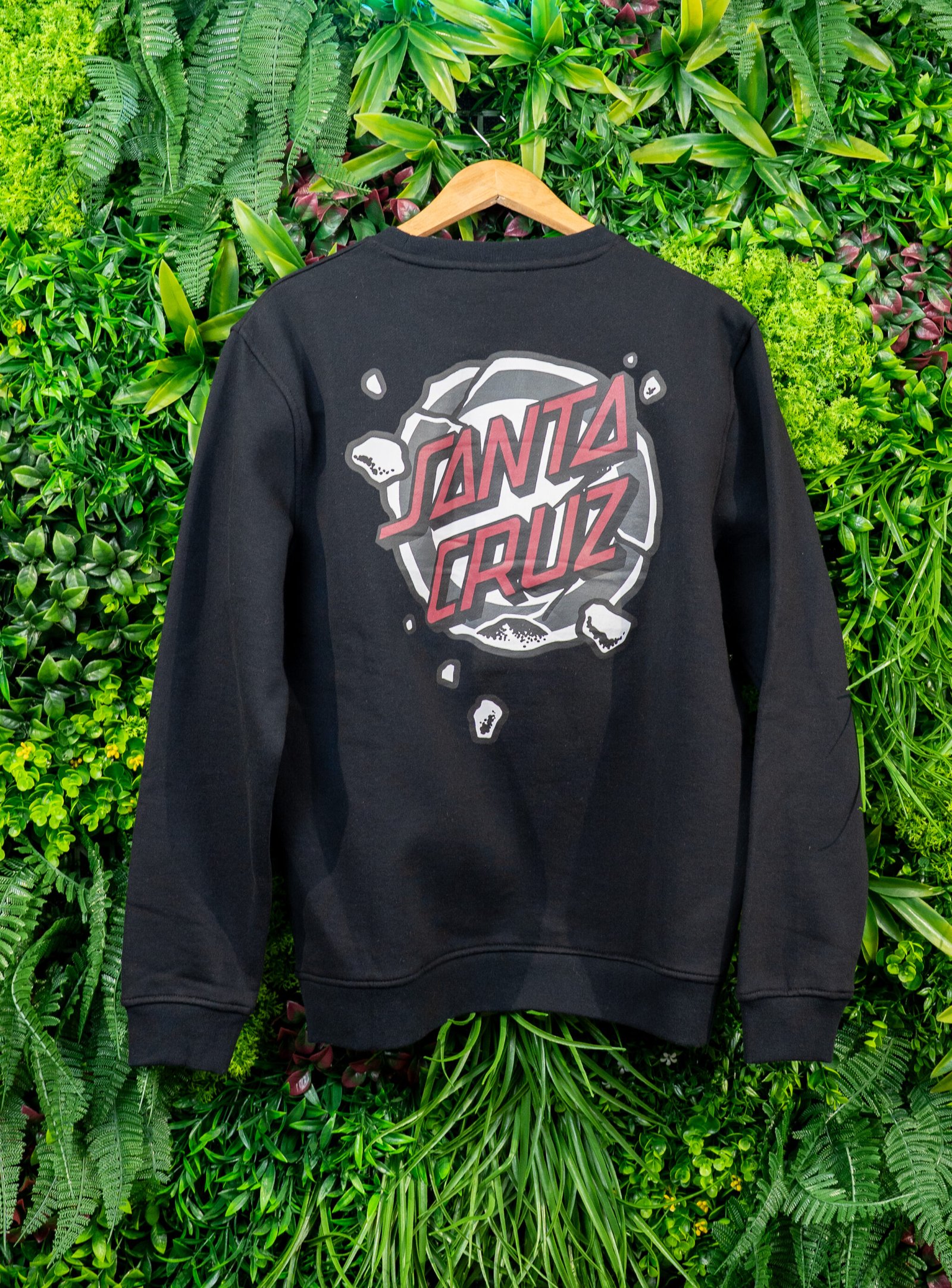 SWEAT ROSKOP DESTRUCT DO CREW BLACK SANTA CRUZ