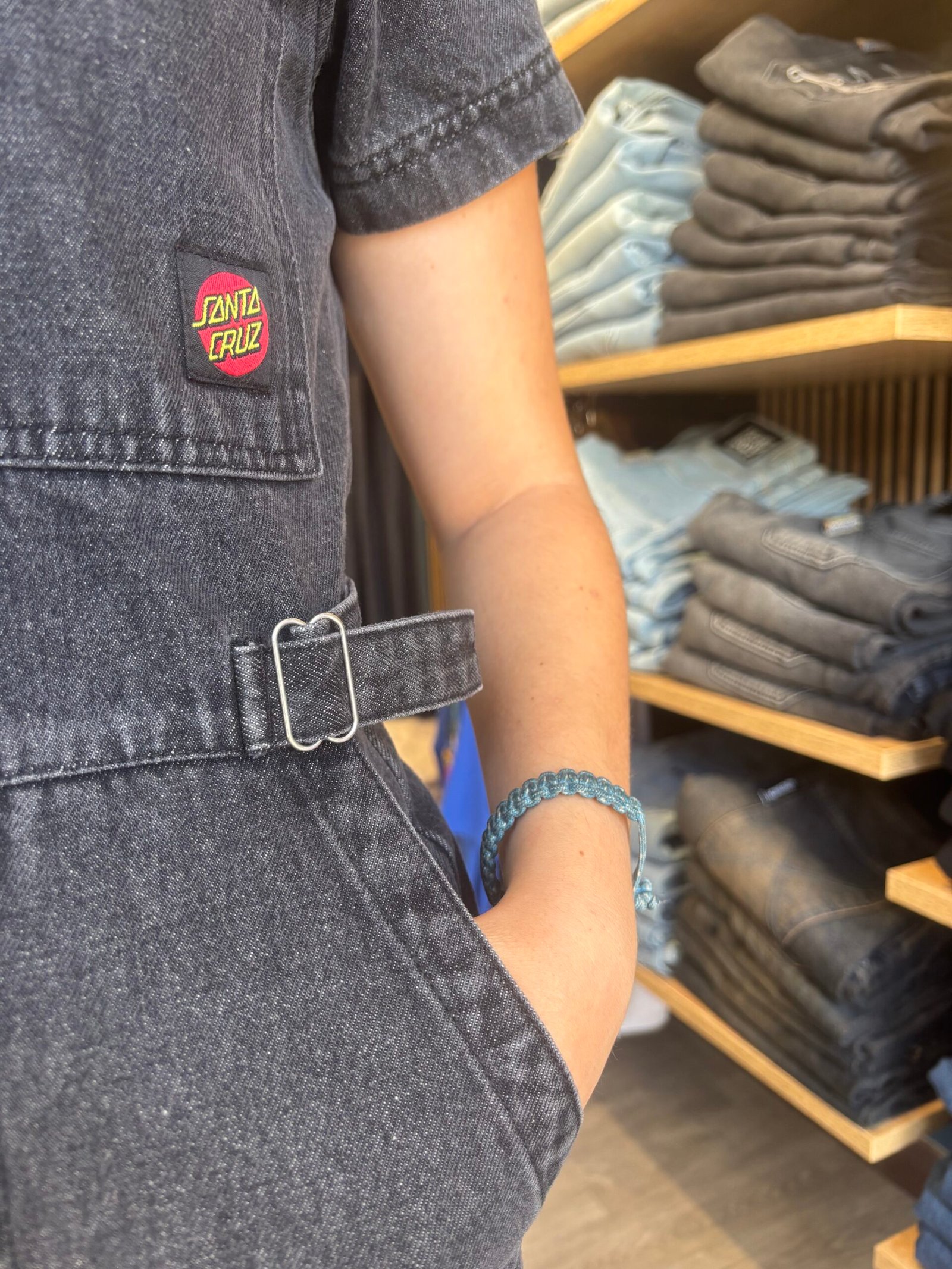 LINE UP UTILITY JUMPSUIT BLACK WASH – Image 4