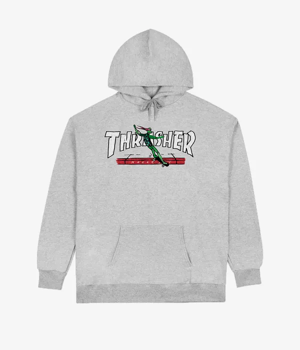 THRASHER SWEAT RED CURB GREY