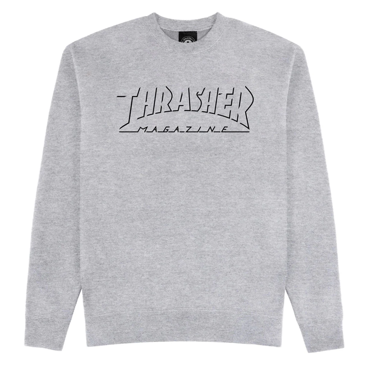 THRASHER SWEAT SHADOW MAG LOGO CREW SPORT GREY