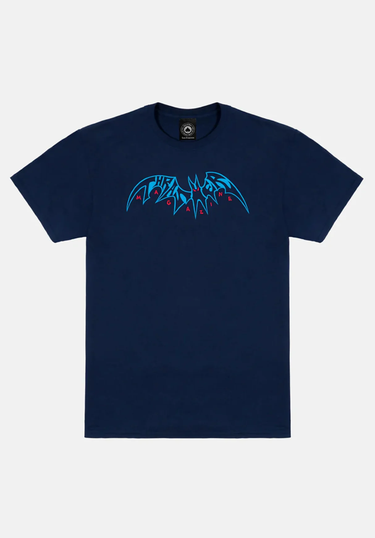THRASHER T-SHIRT SKY RAT BY NECKFACE NAVY